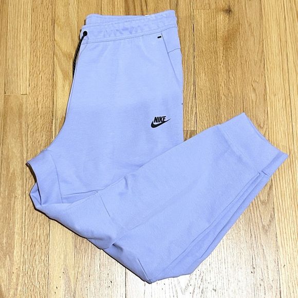 Nike Sportswear Tech Fleece Men’s Size 2XL Light Thistle Black Jogger Pants - Picture 3 of 9